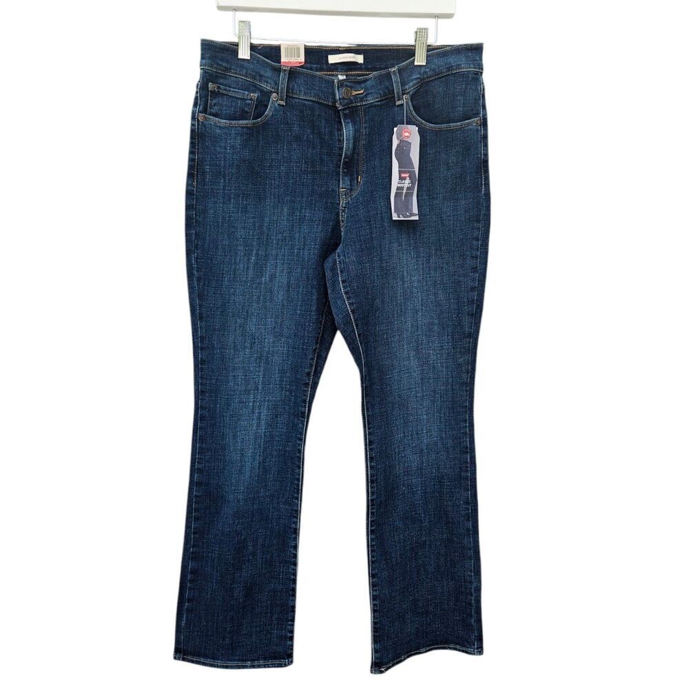 Levi's Signature Classic Boot Cut Jeans Size 14 M Med Wash 5 Pocket NEW Mid Rise